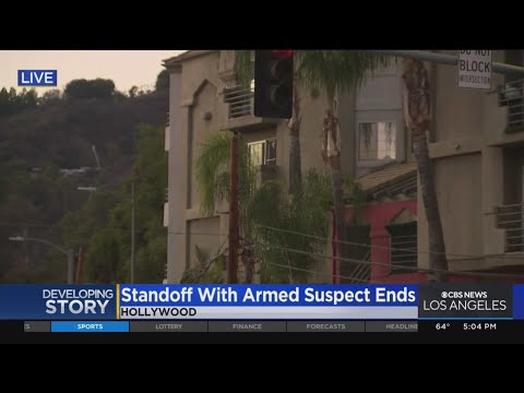 Standoff with armed suspect ends after authorities find him dead from gunshot wound