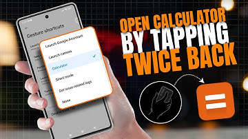How to Open Calculator by Tapping Twice on the Back of Xiaomi Phone | MIUI Calculator Shortcut