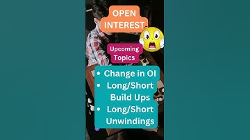 Open interest | open interest trading strategy | #shorts #trading #nifty #stockmarket