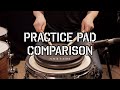 Practice Pad Comparison (Reflexx, Moongel, Sabian, Vic Firth, Remo, RealFeel, Yamaha)