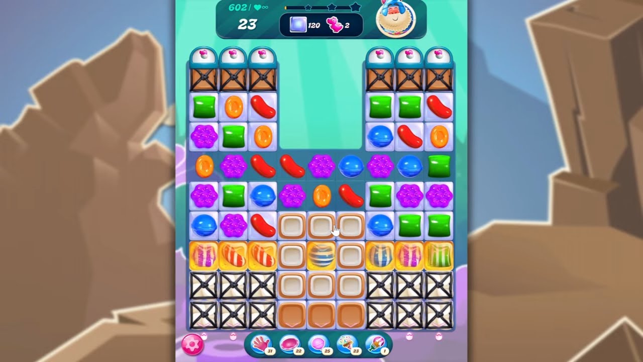 Candy Crush Saga LEVEL 602 NO BOOSTERS (new version)🐟☑️ - YouTube