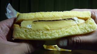 【洋生菓子】ファミリーマートから18年5月8日新発売！２種類のクリームとプリンを 挟んだサンドイッチ形状のデザートを食べてみた！