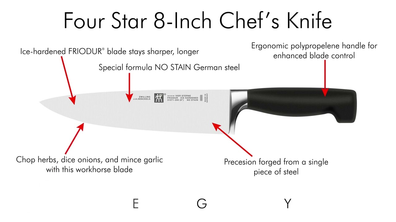 ZWILLING J.A. Henckels Four Star 8 Chef's Knife + Reviews