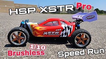 HSP XSTR Pro RC Buggy Speed Run! (1/10 Brushless) Redcat Tornado EPX Pro