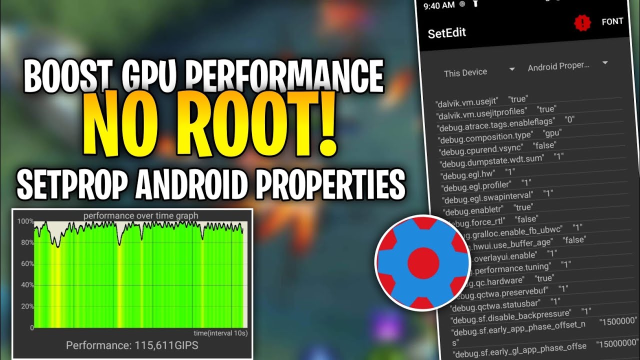 Tutorial How To BOOST GPU PERFORMANCE ( NO ROOT ) Setprop Android ...