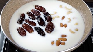 Boil Dates & Nuts with Milk, you will be Surprised with the Result !!