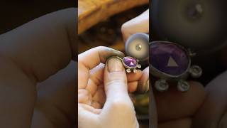 How To Make Silver Jewellery | Amethyst Pendant #silversmith #handmade #jewellerymaker #necklace