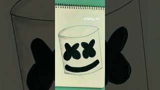 Very Easy Marshmello Drawing