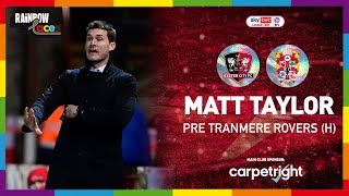  Matt Taylor pre Tranmere Rovers (H) | Exeter City Football Club