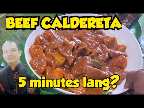 BEEF CALDERETA 5 MINS. COOKING #asmr #cooking #food #family II @KusinaniChefDom