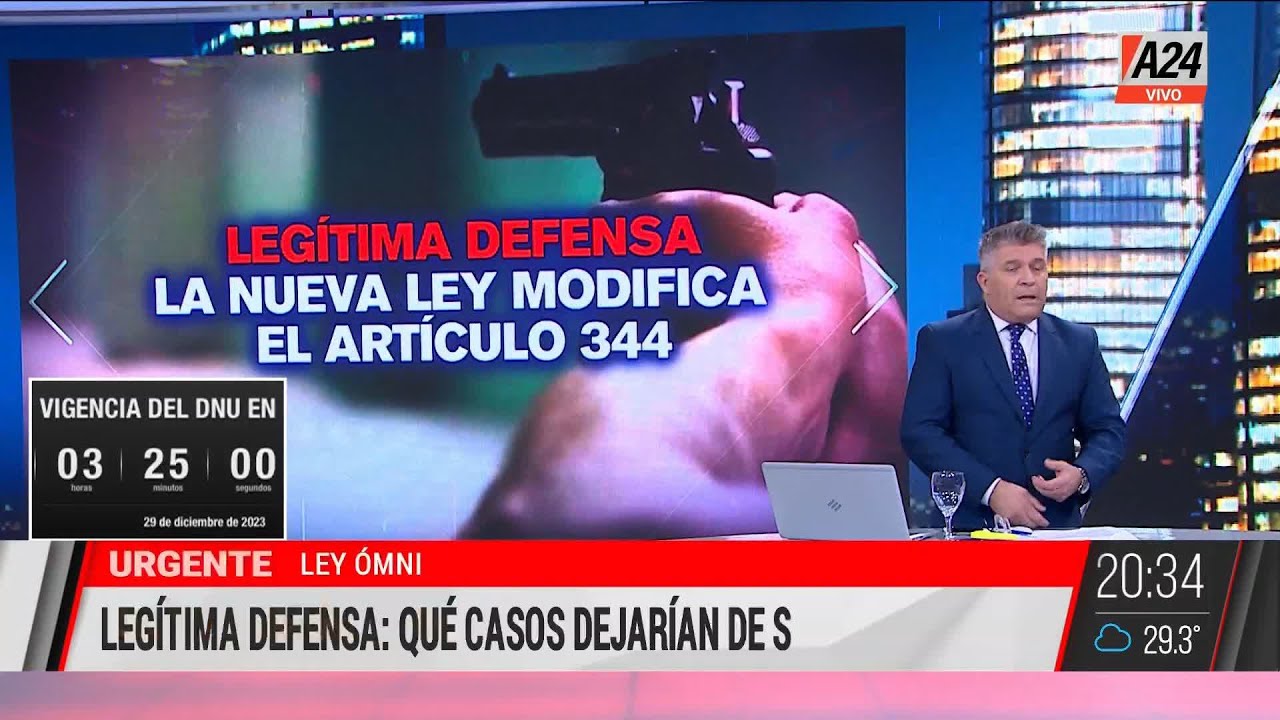 📢 LEGÍTIMA DEFENSA: qué casos dejarían de ser imputables