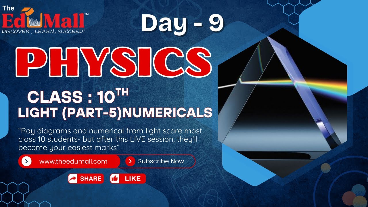 Light – Class 10 Physics LIVE | Numericals & Fast Concepts | Ray Diagrams Made Easy | CBSE Board