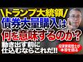 トランプ大統領 債券大量購入は何を意味するのか?動き出す前に仕込むならこれだ!!投資家税理士が本音を語る