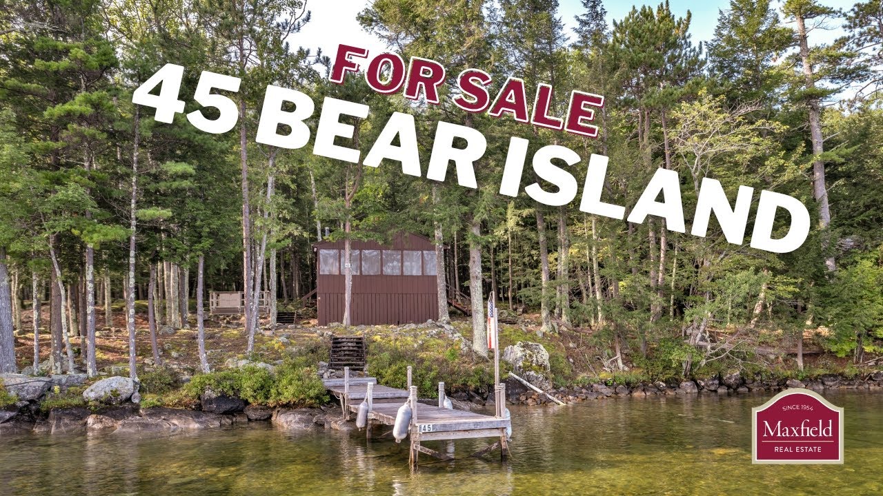 Lake Winnipesaukee Bear Island Cabin For Sale 45 Bear Is, Meredith