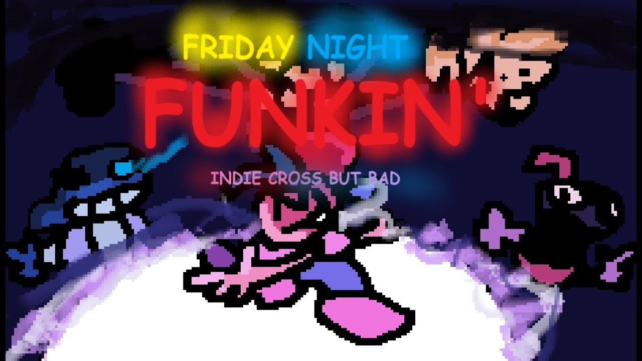 NM CUPHEAD] Indie Cross But It's Pixelated [Friday Night Funkin