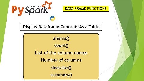2. Dataframe Functions: schema, count, describe, summary | Azure Databricks | #pyspark PART 02