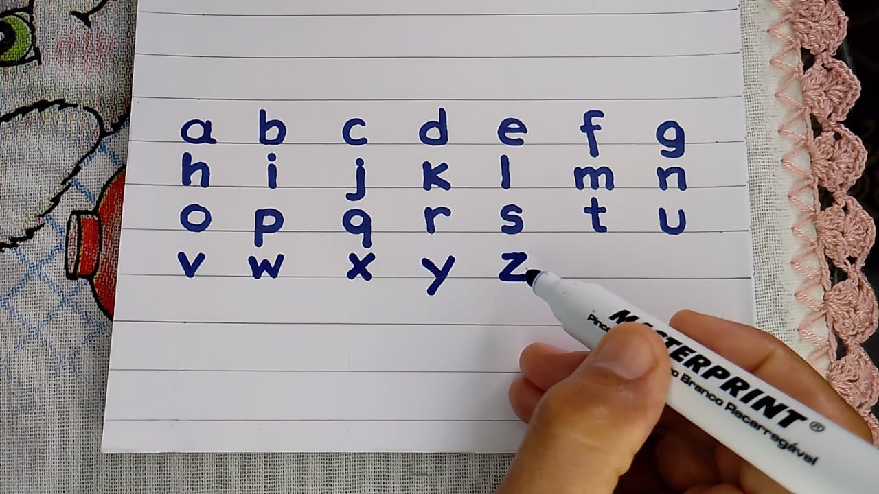 Como APRENDER LER e ESCREVER o ALFABETO de modo simples - LETRA DE ...