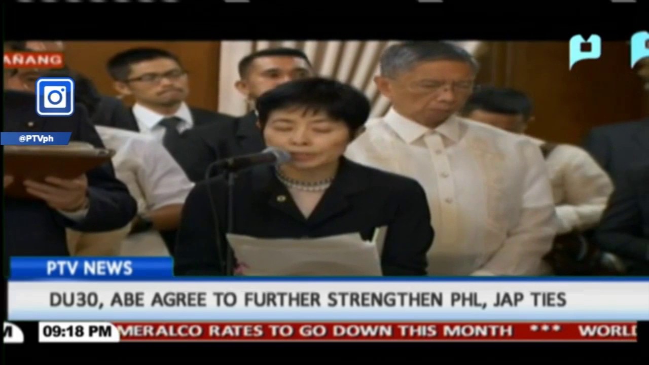 DU30, Abe agree to further strengthen PHL, Jap ties