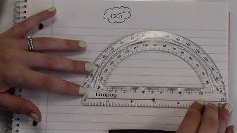 Using a protractor to construct angles