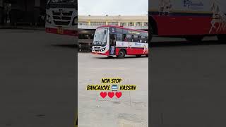 NON STOP BANGALORE 🚍 HASSAN #shortsfeed #shorts #viral #ksrtc #bus #shortsviral #reels #trending
