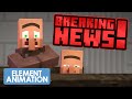 VILLAGER NEWS: BREAKING NEWS! 🎵🎵🎵Minecraft Animated Music Video🎵🎵🎵 image