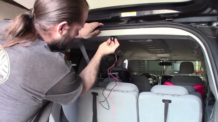 Step4 1 Install the rear camera inside you car