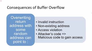 CS452 9/29: More Buffer Overflow Attack