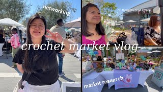 Crochet Market Vlog 8 | Market Research | Networking | Window Shoppers