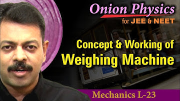 Concept & Working of Weighing Machine | NLM for JEE & NEET | Class 11 #OnionPhysics | Mechanics L-23