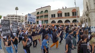 Downtown riverside protest black lives matter