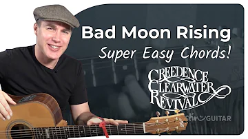 Bad Moon Rising Easy Guitar Lesson | Creedence Clearwater Revival