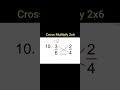 Equivalent or not equivalent fractions using Cross multiplication #fractions #maths #mathstricks