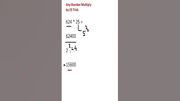 Multiply by 25 in 2 second🔥🔥/Math Tricks /fast calculation tricks/#mathshort#youtubeshort#Shorts