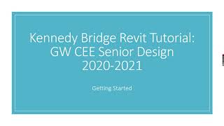 Bridge Revit Tutorial: Getting Started