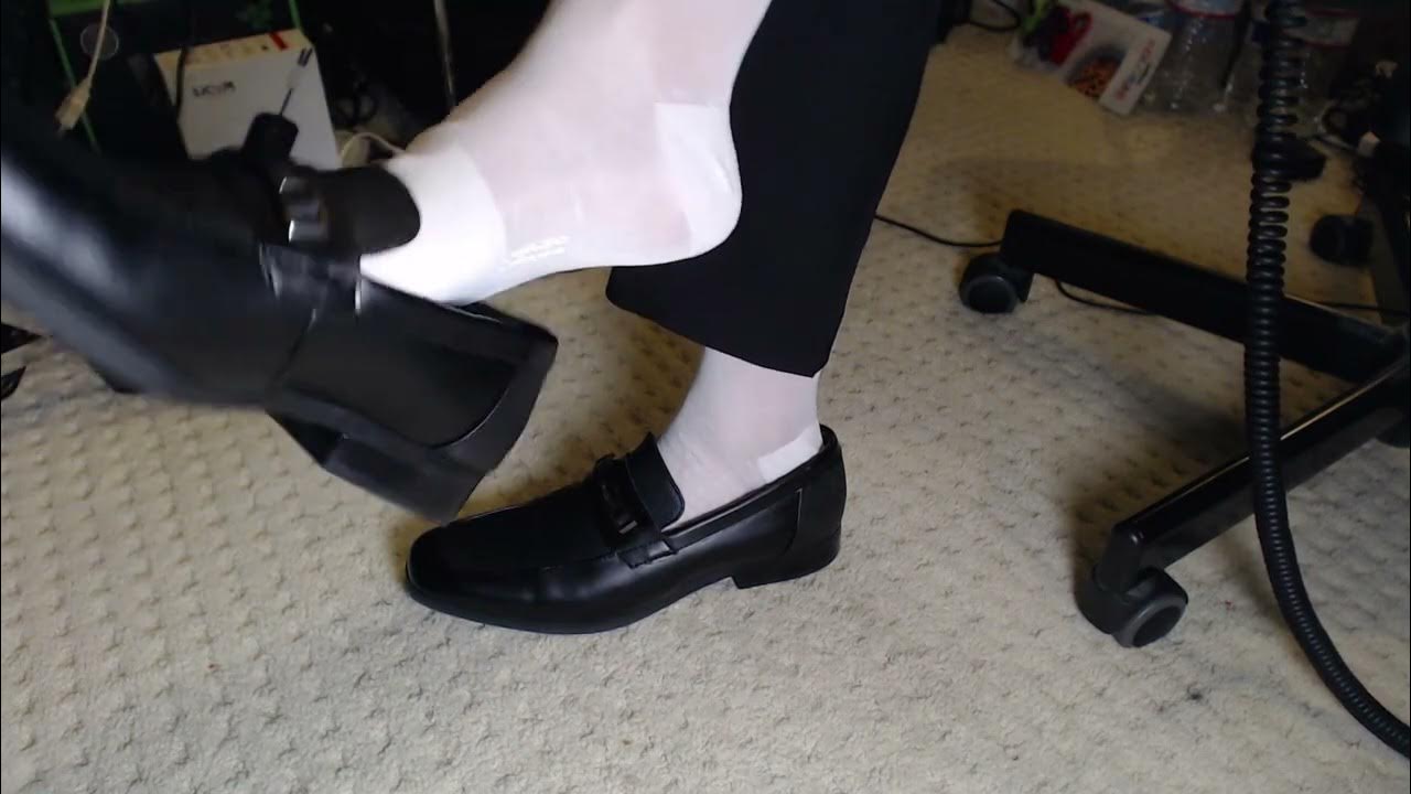 Thin White Nylon Socks Shoeplay YouTube
