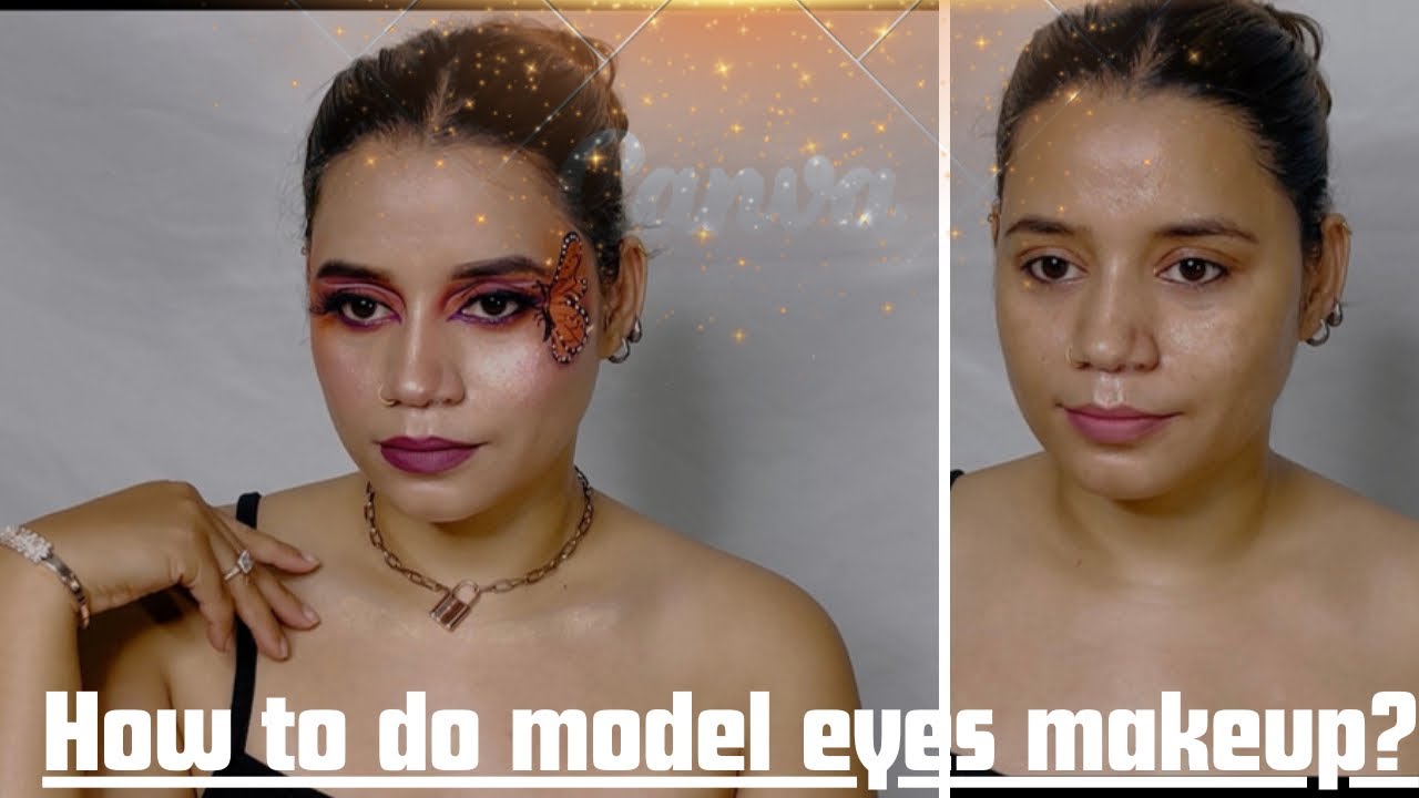 How to do model eyes looks model ka makeup kaise kare. (in hindi