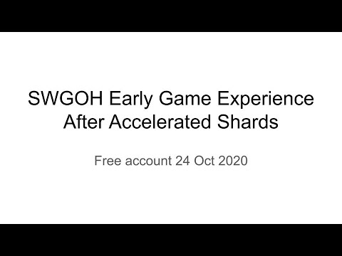 SWGOH Plan For Efficient New Account with Double Shards