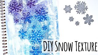 How To Make A Winter Texture Art Journal Page Profile