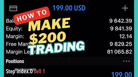 How to make $200 daily trading step index