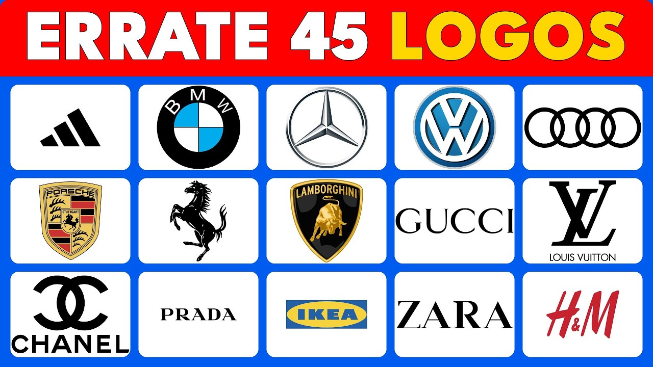 Fordere dich heraus: Errate 45 europäische Markenlogos!