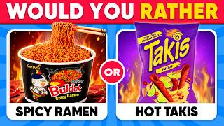 Would You Rather...? Popular Snacks & Trending Food 2026 🍜🍟🤯 Daily Quiz