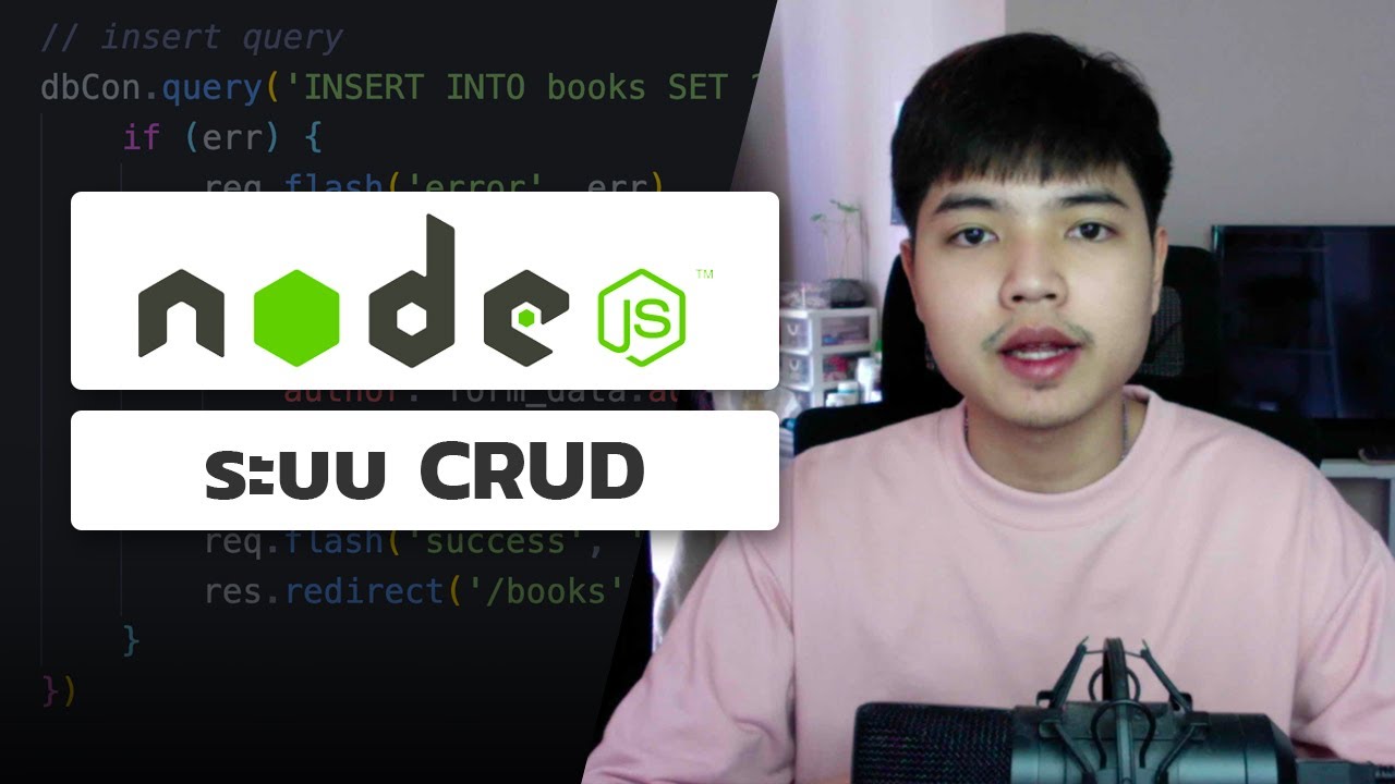 โค้ด php เพิ่ม ลบ แก้ไขข้อมูล  Update  สอน NodeJS ระบบ CRUD ( เพิ่ม ลบ แก้ไข ข้อมูล ) 👨‍💻💯