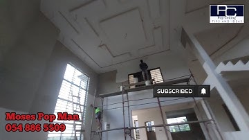 Professional Skimming work done in this building in Ghana - Kumasi by Moses Pop Man and his team 🇬🇭💯