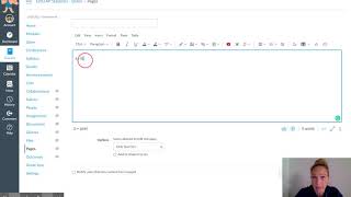 How to add a subscript to a variable in a rich content editor box