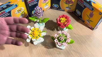 Make-It Blocks Flowers sets Dollar Tree “LEGO” build and review #makeitblocks #dollartree