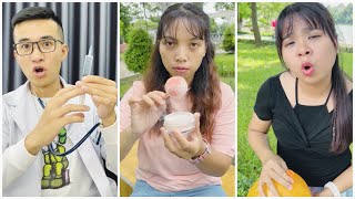Crazy Doctor vs Giant Syringe - New Video Linh Nhi 💉🧑🏻‍⚕️ #shorts