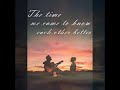The time we came to know each other better (Lyrics and Music - Yury Lyr)