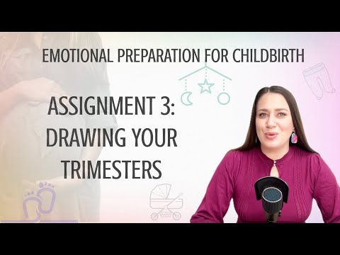 ASSIGNMENT 3: DRAWING YOUR TRIMESTERS (part 1) #birthpreparation #childbirthworkshop