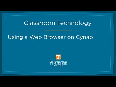 Using a Web Browser on Cynap