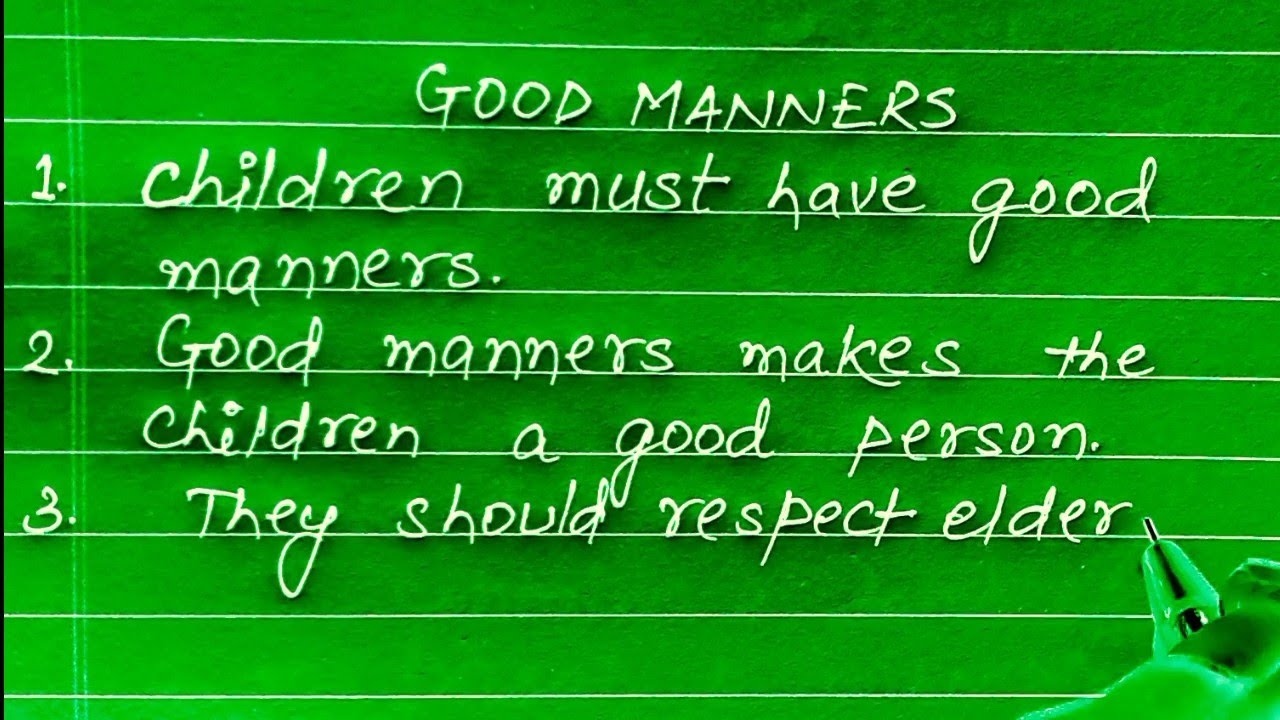 10 Lines On Good Manners In English essay On Good Manners Zoom